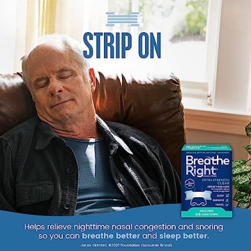 Breathe Right Extra Strength Nasal Strips for Snoring and Congestion Relief