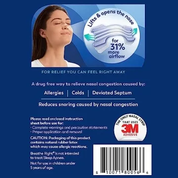 Breathe Right Extra Strength Nasal Strips for Snoring and Congestion Relief