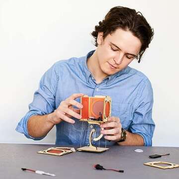 KiwiCo Levitating Lantern - Physics and Tensegrity Science Kit for Kids 9+