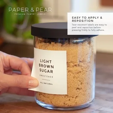 Waterproof Modern Pantry Labels for Kitchen Organization