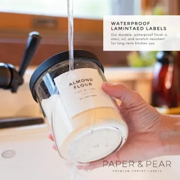Waterproof Modern Pantry Labels for Kitchen Organization
