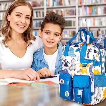 CCJPX Toddler Dinosaur Backpack for Boys, 12 inch Cute Preschool Bookbag Kindergarten School Bag
