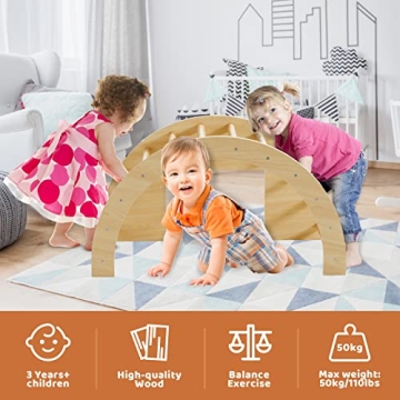 Beright 3 in 1 Climbing Arch Sensory Table for Kids