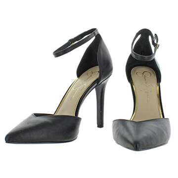 Jessica Simpson Women's Cirrus Dress-Pump, Black Sleek, 7.5 Medium US