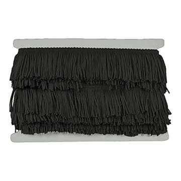 Belagio Enterprises 2-inch Chainette Fringe (10 Yard Roll) | P-7043-02 Black