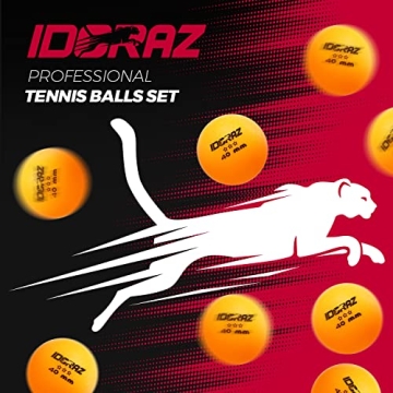 Idoraz 3-Star 40+ Table Tennis Balls for All Players