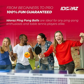 Idoraz 3-Star 40+ Table Tennis Balls for All Players