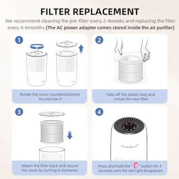 AromaRoom True HEPA Air Purifier - Quiet & Aromatherapy Features for Any Room