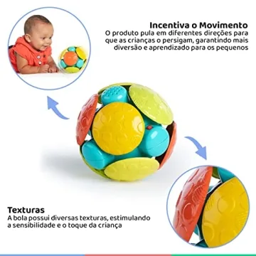 Bright Starts Wobble Bobble Activity Ball for Baby Playtime