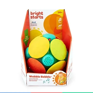 Bright Starts Wobble Bobble Activity Ball for Baby Playtime