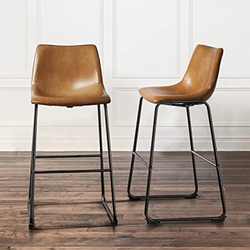 Waleaf 26 inch Bar Stools Set of 2 – Stylish & Comfortable Upholstered Seating