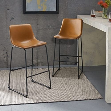 Waleaf 26 inch Bar Stools Set of 2 for Kitchen Comfort