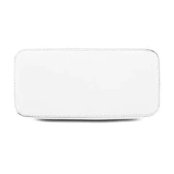 EVVE Women's Small Satchel Bag Classic Top Handle Purses Fashion Crossbody Handbags with Shoulder Strap | WHITE