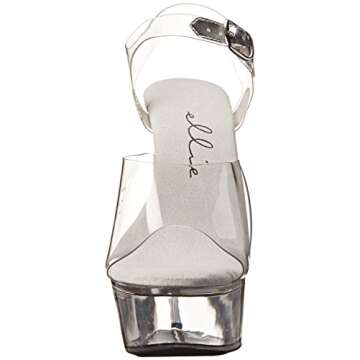 Ellie Women's 601-brook, Clear, 6 M US