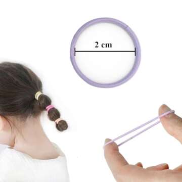 Joyeah 200Pcs Toddler Hair Ties No Damage Bands for Kids