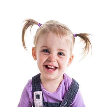 Joyeah 200Pcs Toddler Hair Ties No Damage Bands for Kids