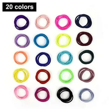 Joyeah 200Pcs Toddler Hair Ties No Damage Bands for Kids