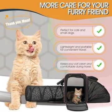 Cat Travel Carrier with Litter Box for Cats 20 lbs