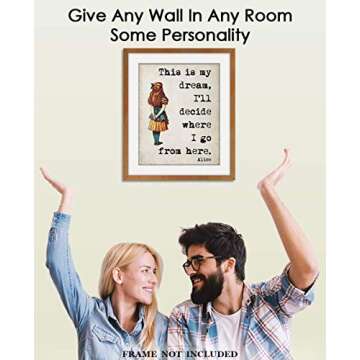 Inspirational Wall Art Poster: "This Is My Dream" Alice In Wonderland - 11x14 Unframed Motivational ...