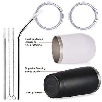 Funny Wedding Anniversary Wine Tumblers for Couples