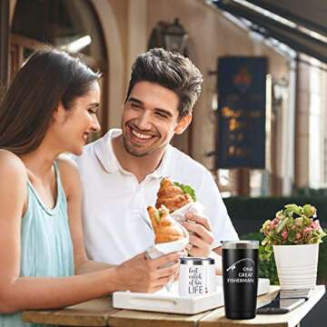 Wedding Anniversary for Couple Friend Lovers Cups Stainless Steel Wine Tumbler Travel Mug with Straw and Lid,2 Pack