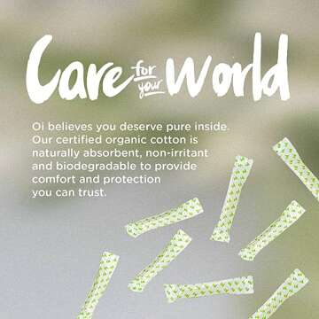 Oi Organic Cotton Tampons | Unscented & Toxin-Free