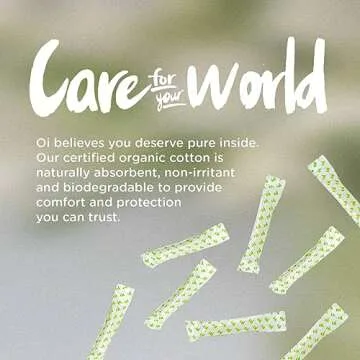 Oi Organic Cotton Tampons | Unscented & Toxin-Free