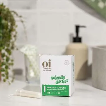 Oi Organic Cotton Tampons | Unscented & Toxin-Free