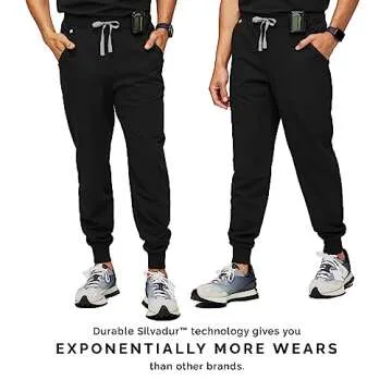 FIGS Tansen Jogger Scrub Pants for Men - Black, S