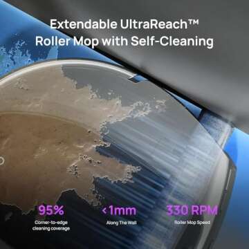 3i S10 Ultra Robot Vacuum and Mop with WaterRecycle System, 13000Pa Suction, Self-Cleaning Extendable Roller Mop, Auto Mop Washing & Drying, Self-Emptying & Refilling, Ai Obstacle Avoidance