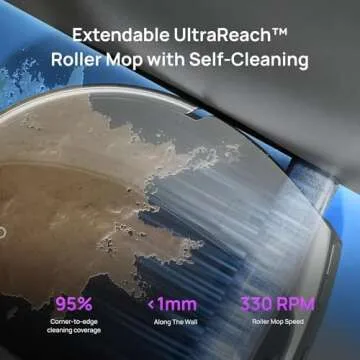 3i S10 Ultra Robot Vacuum and Mop with WaterRecycle System, 13000Pa Suction, Self-Cleaning Extendable Roller Mop, Auto Mop Washing & Drying, Self-Emptying & Refilling, Ai Obstacle Avoidance