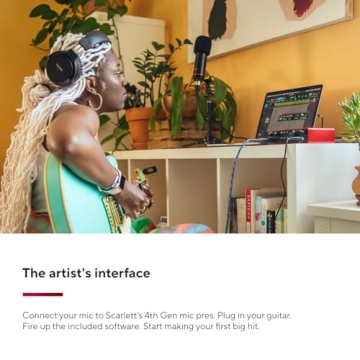 Focusrite Scarlett 2i2 USB Audio Interface 4th Gen