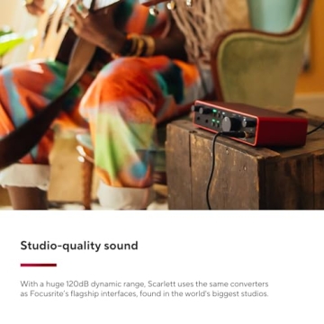Focusrite Scarlett 2i2 USB Audio Interface 4th Gen