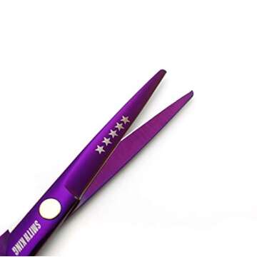 5.5 Inches Hair Scissors with Thinning Comb Hair Cutting Shears Thinning Shears Set for Professional and Personal (Violet)