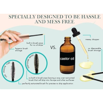 USDA Organic Castor Oil Lash Serum for Fuller Lashes