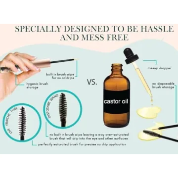 USDA Organic Castor Oil Lash Serum for Fuller Lashes