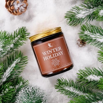 Winter Holiday Scented Candles for Cozy Home Atmosphere