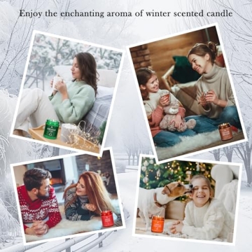 Winter Holiday Scented Candles for Cozy Home Atmosphere