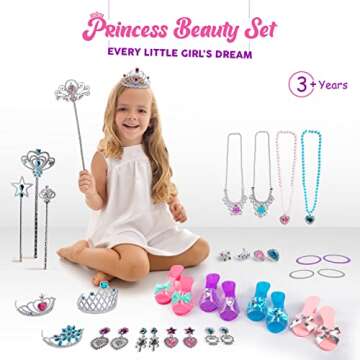 Smart Novelty Princess Dress Up Shoes & Accessories Set - Princess Role Play Dress Up & Pretend Play...