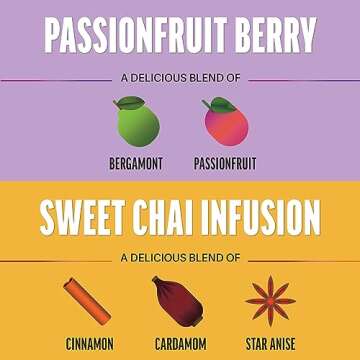 Zest Plant Powered Natural Energy Sparkling Drink - Variety-Pack - 150mg Caffeine + 100 mg L-Theanine - 12oz Can, 12 Pack - Low Sugar, 60 Calories, Healthy Coffee Substitute, Non GMO High Caff Blend