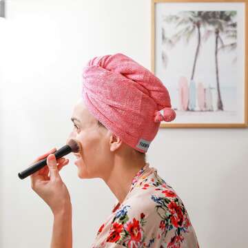 Turbie Twist Microfiber Hair Towel Wrap 2 Pack