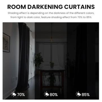 Dreaming Casa Black Velvet Thermal Curtains for Bedrooms