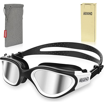 Aegend Polarized Swim Goggles - Anti-Glare & Anti-Fog for Adults