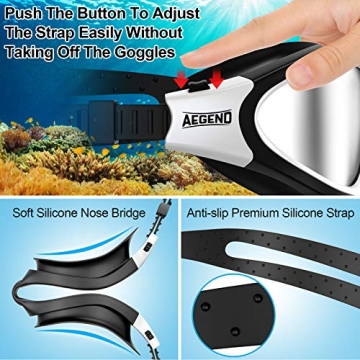 Aegend Polarized Swim Goggles for Adults