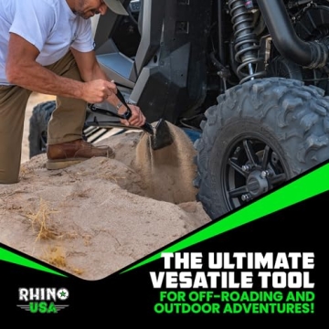 RHINO USA Survival Shovel - Durable Multipurpose Tool