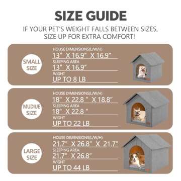 NUROMY Dog House Indoor,Inside Dog House with Washable Plush Cushion,Pet Dog House Bed for Medium Dog,Indoor Cat House & Condos for Large Cats and Dog Weight Within 22 Pounds,Medium Size