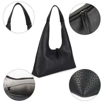 Valleycomfy Stylish PU Leather Shoulder Bag for Women