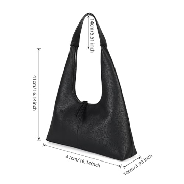 Valleycomfy Stylish PU Leather Shoulder Bag for Women