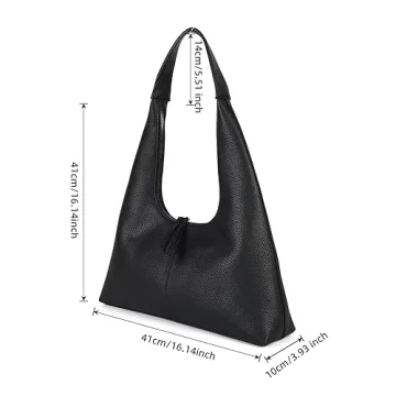 Valleycomfy Stylish PU Leather Shoulder Bag for Women