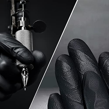 TitanFlex Black Nitrile HD Gloves, 6-mil Heavy Duty 100-ct